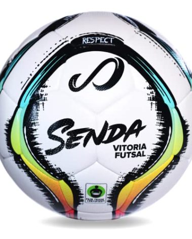Senda Vitoria Premium Match Futsal Ball, Fair Trade Certified, Red/Light Blue, Size 4 (Ages 13 & Up)