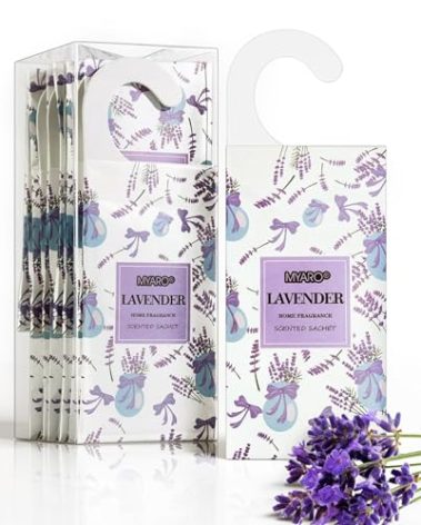 MYARO 12 Packs Lavender Hanging Closet Air Freshener Long Lasting Drawer Deodorizer Smell Good Potpourri Scented Sachet for Home House