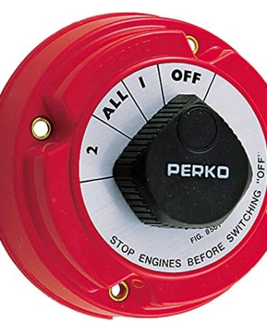 Perko 8501DP Medium Duty Battery Selector Switch Red, Small