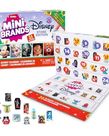 Disney Advent Calendar by ZURU Mini Brands Limited Edition Advent Calendar, 24 Days of Suprises, Mini Figures, Fun Christmas Toys for Kids, Best Gift for Girls and Boys Ages 3+