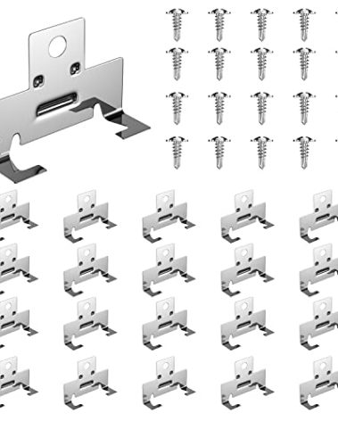 ROOWINTOO Recessed Light Clips for retrofitting recessed Light canisters, Downlight recessed Light Clips for use with Torsion Springs 20 Pack (10 Pairs)