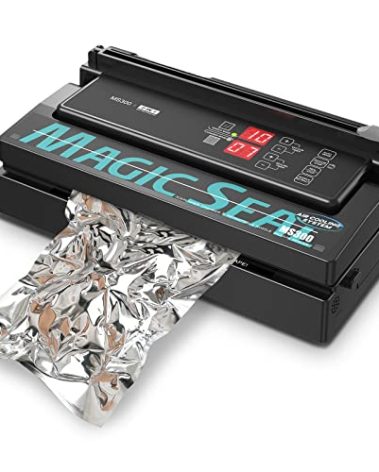 MAGIC SEAL MS300 Precision Vacuum Sealer Machine, Commercial Double Pump Food Sealer with Built-in Auto Cooling System, Compatible with Mylar, Smooth and Embossed Bags, Extra Wide 8 mm Seal