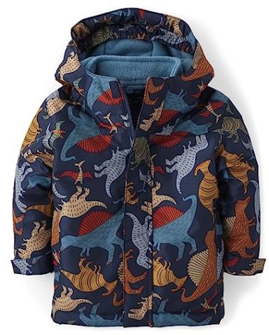 The Children's Place,and Toddler Heavy 3 in 1 Winter Jacket, Wind-resistant Water-resistant Shell, Fleece Inner,5T