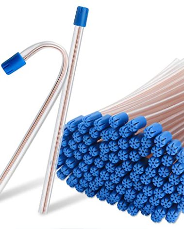 faruijie 1000 pcs Dental Disposable Saliva Ejectors, Saliva Aspirator Tube & Evacuation Suction Tips Clear Body with White Tips