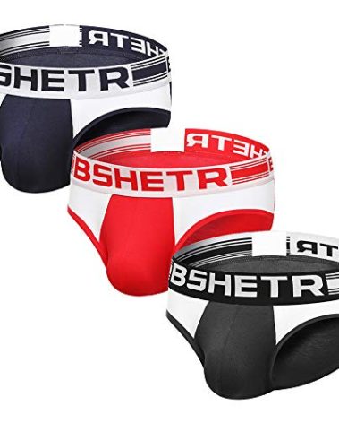 BSHETR Men's Underwear Briefs 3-Pack Cotton Low Rise Multi Color Soft Underpant (Multi(3-Pack), XX-Large 37"-39", 94cm-100cm)
