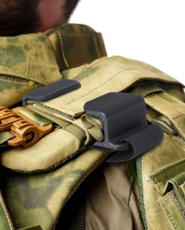 Gun Sling Hooks, Backpack Strap Keeper, Holds Your Hunting Rifle Strap and Gun Securely, Hands Free Sling Retainer to Hold Tactical and Hiking Backpack