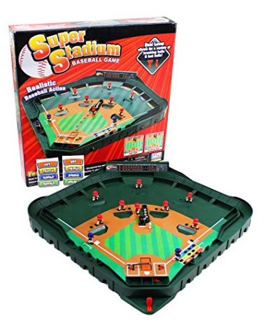 Game Zone Super Stadium Baseball Game - Realistic Tabletop Baseball Game for 2 Players Ages 6+