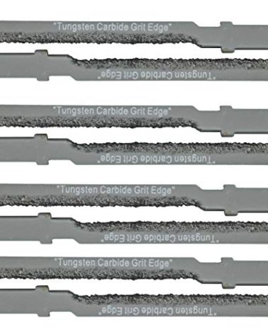 Scroll Carbide Jigsaw Blade T Shank Set 8 Fiber Cement Blades For Hardie Siding Tools For Drywall Jigsaw For Fiberglass T Shank Carbide Grit Jigsaw Blades Set Low Density Ceramic Tile Saw Blade Tshank