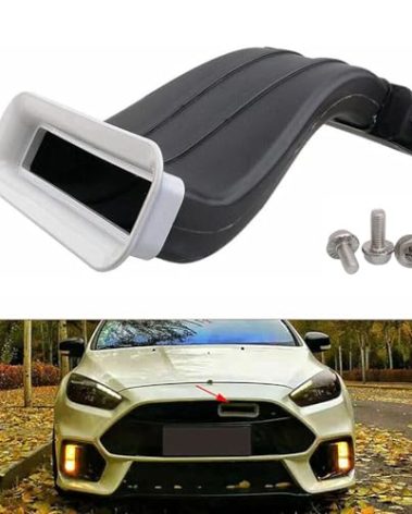 Car Air Intake Mouth Snorkel Modification Tuyere ABS For Ford Focus 2012-2018 RS ST Air Inlet Duct Tuyere Hood Scoop Dynamic Air Intake Lattice Hatchback Box Cover 4D Sedan 5D MK3 MK3.5