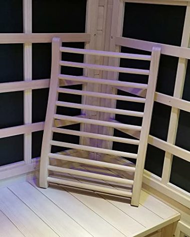 Xmatch Sauna Backrest, Natural Wood Hemlock, No Stains, Non-Toxic, 13"(W) x 20.5"(H)