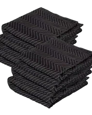 6 Pack Moving Blanket 40x 72" Moving Pads for Furniture Protection Quilted Packing Shipping Blankets for Furniture Moving Supplies (6 Pack)