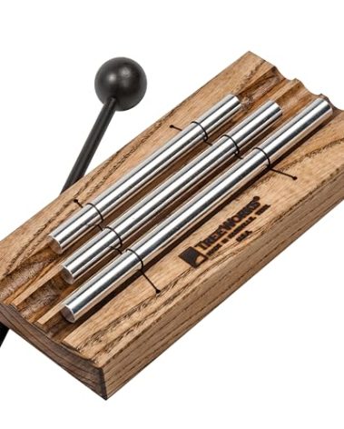 TreeWorks Chimes Energy Chime, 3 Notes –– MADE IN U.S.A. –– For Meditation, Classrooms, Sound Healing or Yoga, Includes Mallet