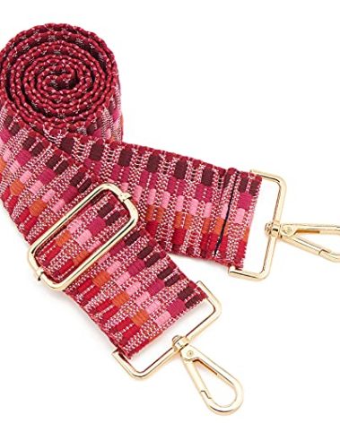 Wide Shoulder Strap Adjustable Replacement Belt Guitar Style Crossbody Bag Handbag Strap Multicolor Canvas Straps(wide:1.97"(5CM)) (Color30)