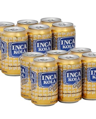 Inca Kola Golden Carbonated Beverage Soda - la kola dorada - 12 oz cans - 12pk