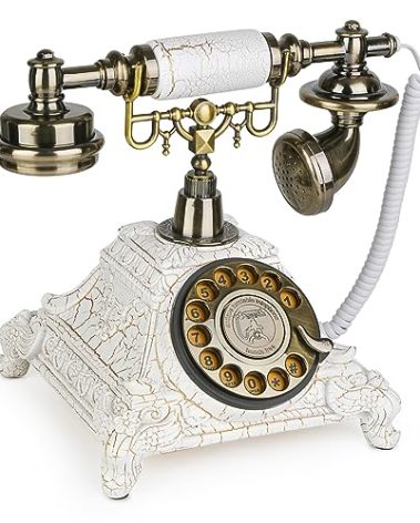 Sangyn Antique Phone European Style Vintage Telephone Retro Landline Telephones Decor Old Fashioned Phones for Home Office Hotel Decoration