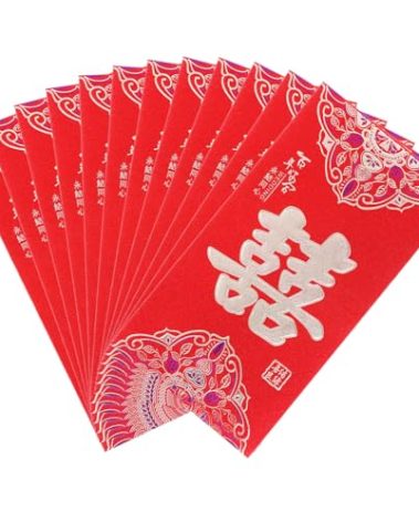 12 Pcs Red Envelopes Chinese Lucky Money Envelope Chinese Wedding Red Envelopes for Wedding Newlyweds