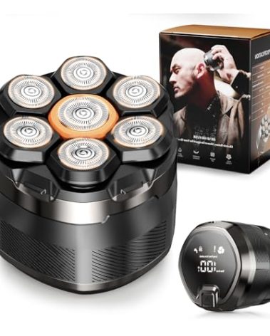 NIWUIO Head Shaver for Bald Men: 7D Electric Bald Razor - Waterproof Wet Dry Shaving - Professional Grooming Kit for Balder - Rechargeable Head Shavers for Scalp/Face/Beard