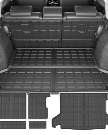 powoq Cargo Mat Compatible with 2016-2022 Honda HRV Trunk Mat TPE Cargo Liner Backrest Trunk Liner Replacement for 2016 2017 2018 2019 2020 2021 2022 Honda HRV Accessories