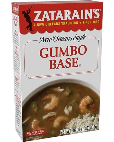 Zatarain's New Orleans Style Gumbo Base, 16 oz - One 16 oz Box of Gumbo File Base, Perfect for Traditional South Louisiana Gumbo
