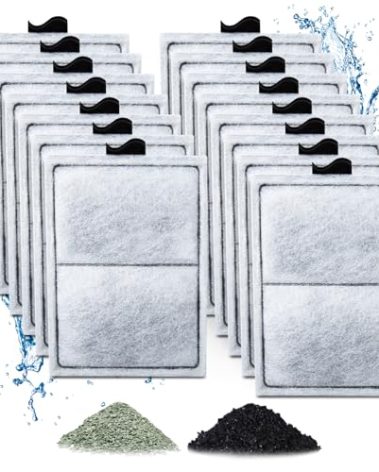 Zuqqony 15 Pack PF-L Filter Cartridges Compatible with Top Fin Silenstream PF20, PF30, PF40 and PF75 Power Filters, Remplacement Aquarium Carbon Cartridge with Zeolite