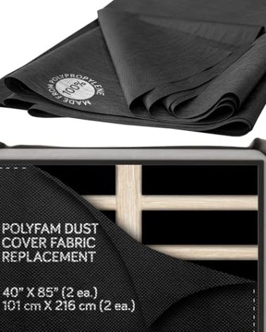 Bed Dust Cover – Bottom Cloth/Replacement Fabric for Underside of Mattress Box Spring or Foundation – Cambric Fabrics – Dust Covers-Upholstery Fabric for Bed, King/Cal-King 40" x 85"