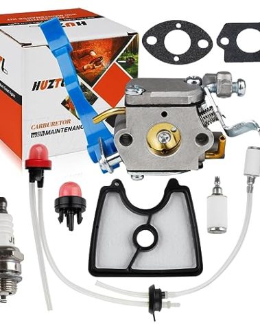 HUZTL 590460102 Carburetor for Husqvarna 125B 125BX 125BVX Leaf Blower Parts C1Q-W37 Carb Air Filter Fuel Line Kit