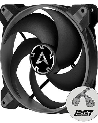 ARCTIC BioniX P120 - PC Fan, 120mm Gaming Case Fan with PWM Sharing Technology (PST), Pressure-optimised, Quiet Motor, Computer, Fan Speed: 200-2100 RPM - Grey