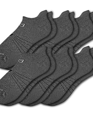 Socks Daze Womens Wool Workout Gym Athletic Socks Pack, Big Girls Boys Winter Ankle Thick Cushioned Long Distance Marathon Basketball Wool Socks, 6 Pairs Dark Grey, Medium