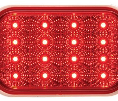 Optronics STL35RBP Red Lens Miro-Flex Rectangular LED Stop/Turn/Tail Light