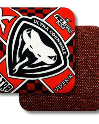 Ultra Cornhole Bags Viper-R Cornhole Bag Set - ACL Approved (Red Checker)