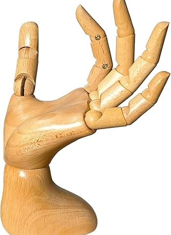 yangjietf mannequin,mannequin hand,hand model,hand mannequin for nails,drawing mannequin,wooden hand,wooden mannequin,articulated fingers,hand model for drawing,female hand of left., Female_left