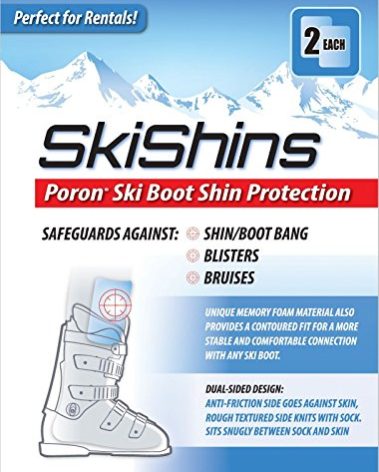 SkiShins - Poron® Skiing Shin Guards/Protector Pads for Shinbang/Shinbite