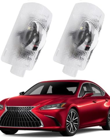 2X LED Door Lights Logo Projector for Car Courtesy Welcome 3D Shadow Light Compatible with RX/GX/GS/is/LS/LX/LM/RC/UX/ES Auto Accessories 2006-2025