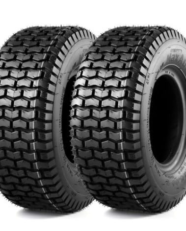 MaxAuto 2 Pcs 11x4X5 11x4.00-5 Turf Tire for Lawn & Garden Golf Cart Mower, P512 LRA