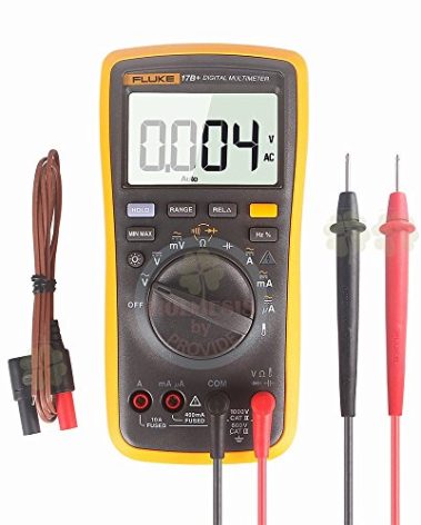 FLUKE 17B+ Digital Multimeter w/ Temperature & Frequency (CARRYING CASE INCLUDED)
