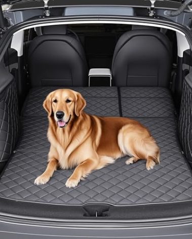 ThinSGO for Tesla Model Y Juniper Cargo Liner Trunk Pet Mat for Dogs Rear Seat Cover for Tesla Model Y 2025