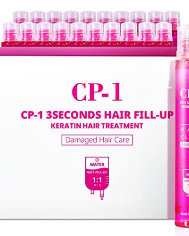 CP-1 3 Seconds Keratin Hair Treatment Set, 20ea (13ml each), Rinse Off Deep Conditioner for Dry Damaged hair, Protein Mask, Salon quality self hair care