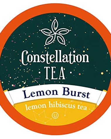 Constellation Tea Lemon Hibiscus Tea Pods Compatible with K Cup Brewers Including 2.0, (Lemon Burst) 40 Count