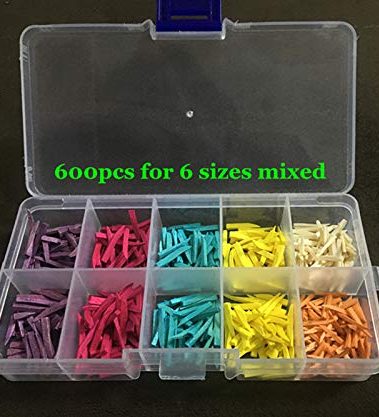 Smiledt 600pcs/Box Mixed Dental Fixing Wood Wooden Wedges for Dental Restoration for Matrices