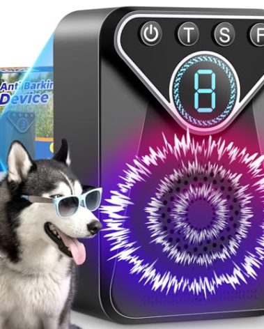 Anti Barking Devices, Ultrasonic Dog Bark Deterrent, Dog Barking Deterrent Devices, Anti Barking Device for Dogs 50ft Long Range, Dog Barking Stopper for Dog Training, Indoor &Outdoor