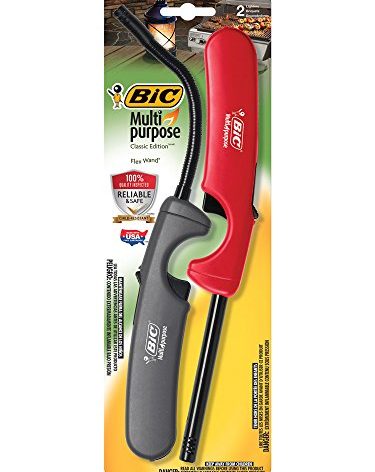 BIC Multi-Purpose Classic Edition Lighter & Flex Wand Lighter, 2-Pack