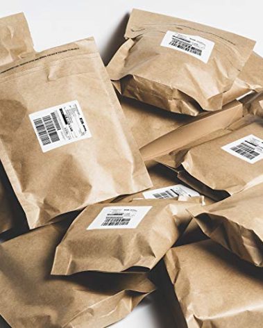 RUSPEPA Kraft Paper Poly Envelopes Mailer, Self Seal Shipping Bags, 100% Recyclable, Reusable Packaging Great Idea for T-shirt Clothing Shipping Bag - 25 Pack (Kraft, 11.5 x 15.5 inches)