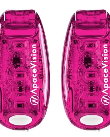 EverLightFX USB Rechargeable LED Safety Light (2 Pack) by Apace - Super Bright Bike Tail Light Works Brilliantly as Running Light for Joggers, Pets, Bicycle Strobe or Rear Clip On Lights