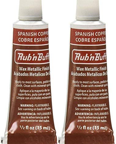 Rub 'n Buff The Original Wax Metallic Finish (Spanish Copper) 2 pcs sku# 1835750MA