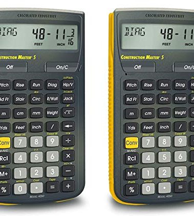 Calculated Industries 4050 Construction Master 5 Construction Calculator Pack of 2