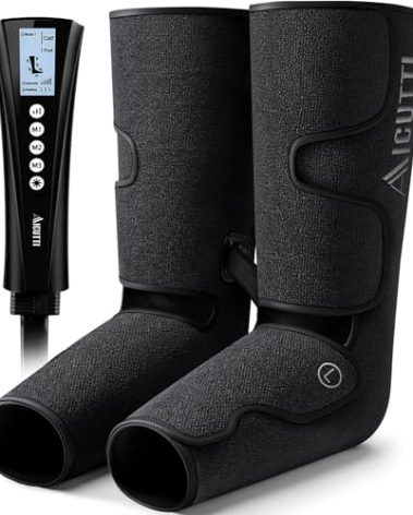AICUTTI Professional Air Compression Leg and Foot Massager with Heat - Christmas & Birthday Gifts for Men & Women, Improved Circulation & Pain Relief, Ideal for Parents on Mother's Day & Father's Day