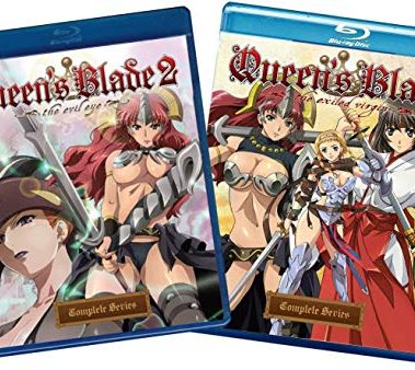 Queen's Blade: Complete Series 1 & 2 (Ep 1-24 + OVA's ) 4 Disc Blu-Ray set