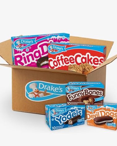 Drake's Variety Pack Yodels, Ring Dings, Devil Dogs, Funny Bones, and Coffee Cakes, Chocolate