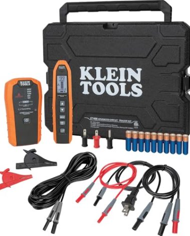 Klein Tools ET450 Advanced Underground Circuit Breaker Finder and Wire Tracer Kit for Energized and Non-Energized Breakers, Fuses, and Wires