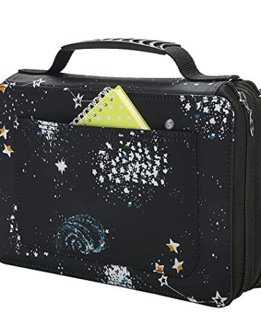 Lbxgap Marker Pen Organizer Case Lipstick Organizer 68 Slots Large Capacity with Handy Wrap Portable Multilayer Holder for Markers or Lipstick